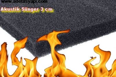 Düz Yanmaz Akustik Sünger 30 MM - BU ÜRÜN 5M² PAKETLER HALİNDE SATILIR