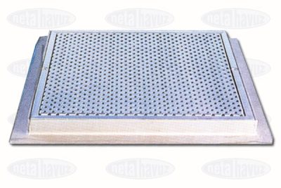 WATERFUN DİP SÜZGECİ KAPAĞI KARE 50X50 PASLANMAZ ÇELİK